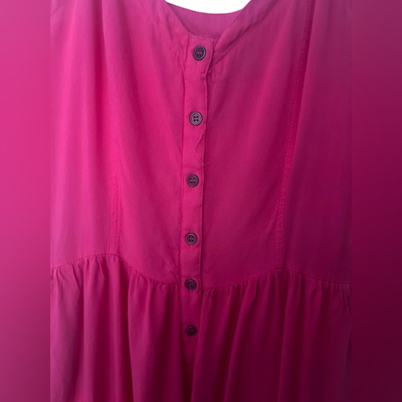 Fun & Flirt Coral Button-Up Romper-Size L - Picture 7 of 10